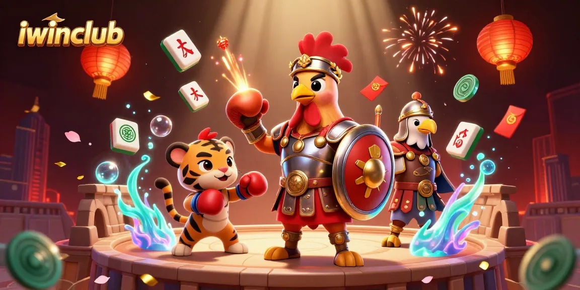 Engage in vibrant gaming at iwinclub, showcasing dynamic 3D characters and thrilling elements.