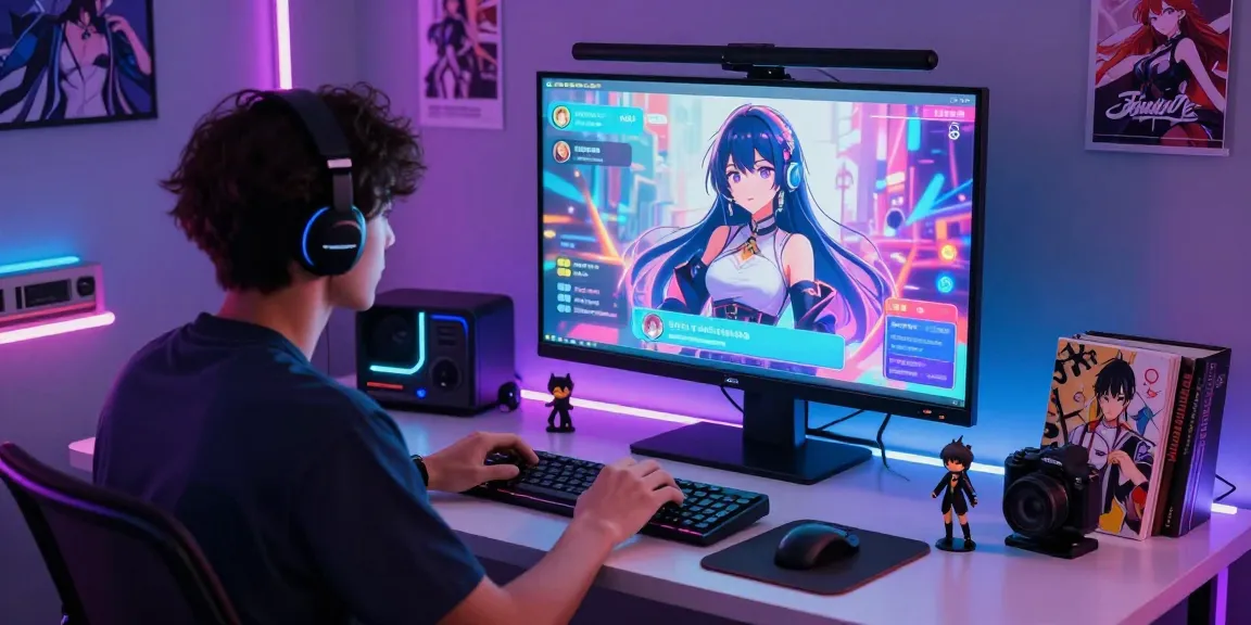 Engaging hentai AI chat interaction in a vibrant virtual space, highlighting user experience.