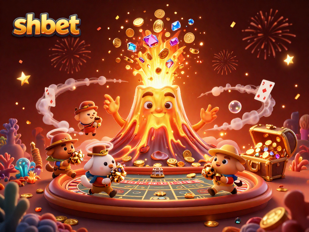 Players enjoy shbet's vibrant casino experience with golden treasures and exciting gameplay elements.