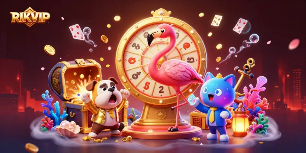 Spin the RIKVIP prize wheel for exciting wins in this vibrant gambling scene