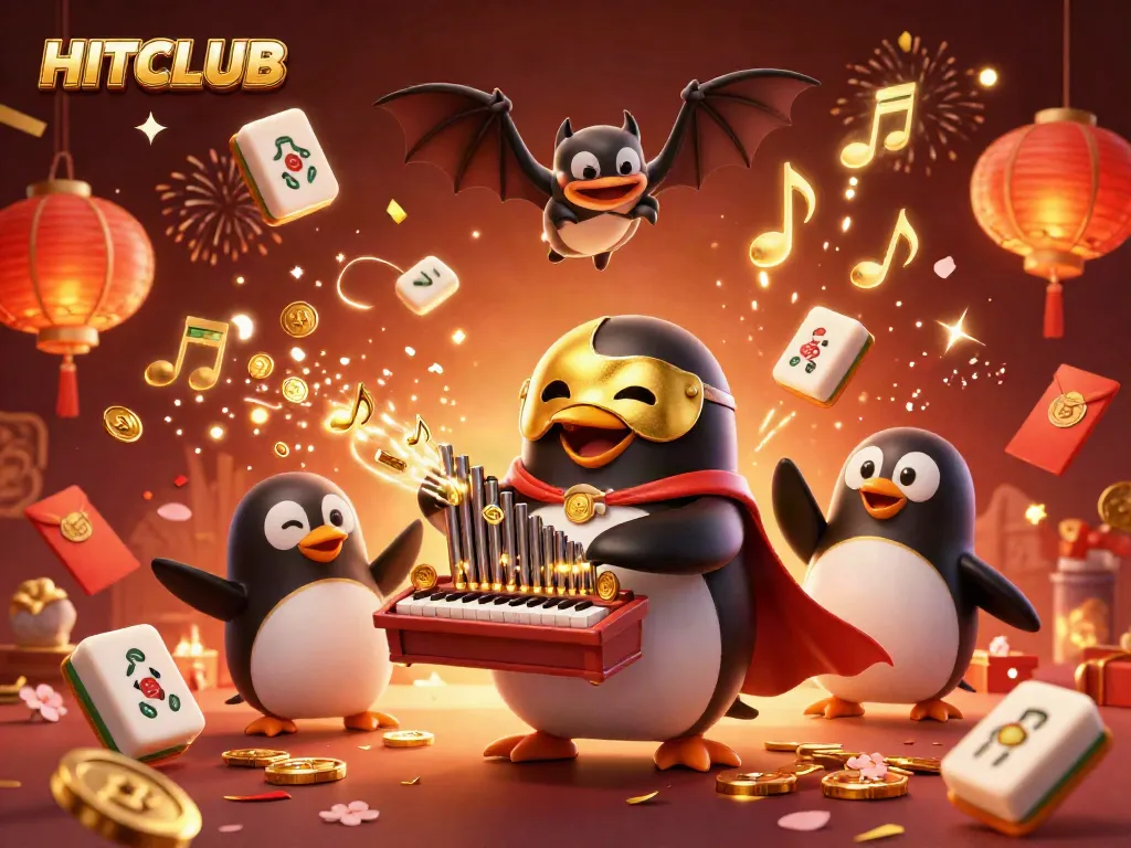 Engage in exciting gameplay at HITCLUB with a vibrant casino-themed illustration featuring dynamic characters and elements.
