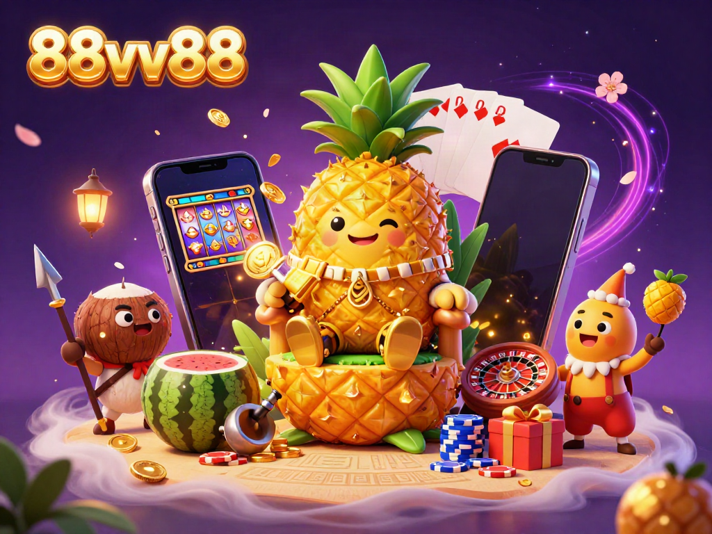 Engage in thrilling games at 88vv88 with vibrant character elements and immersive casino graphics.