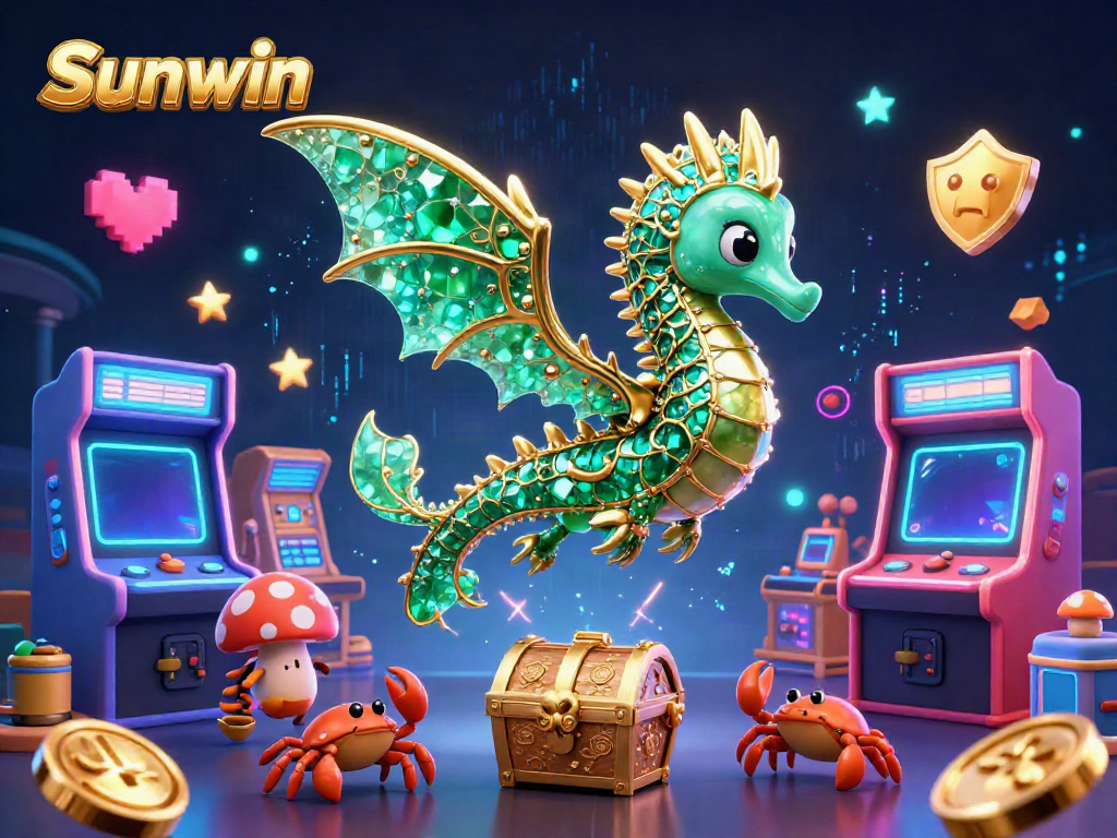 Experience thrilling gameplay at Sunwin with vibrant casino gaming elements and characters.