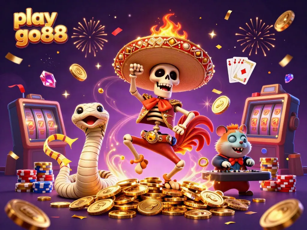 Experience the excitement as you play go88 with vibrant characters and dazzling casino elements.