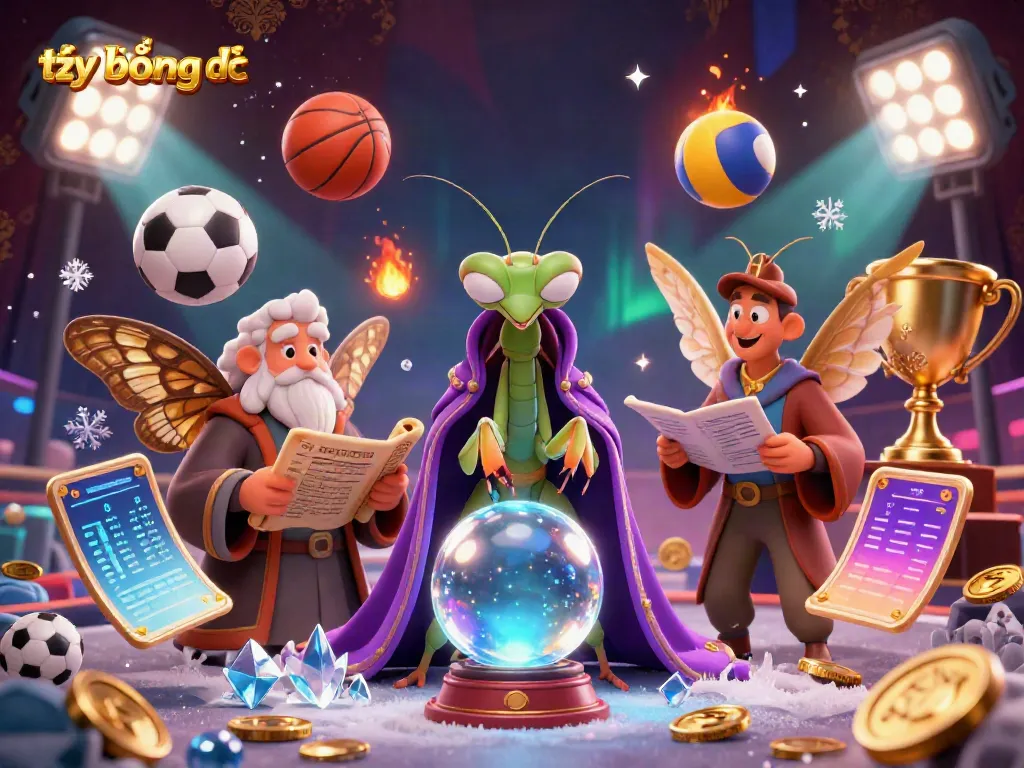 Engage with the latest tỷ lệ bóng đá through this vibrant 3D sports betting illustration featuring lively characters and dynamic game elements.