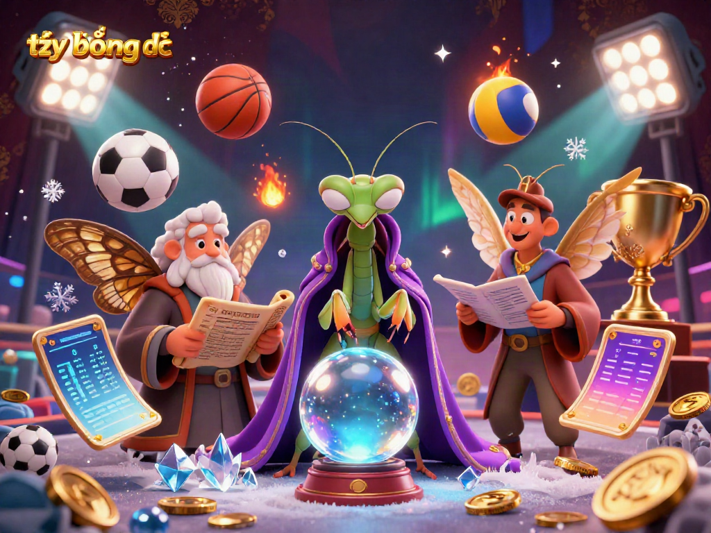 Engage with the latest tỷ lệ bóng đá through this vibrant 3D sports betting illustration featuring lively characters and dynamic game elements.