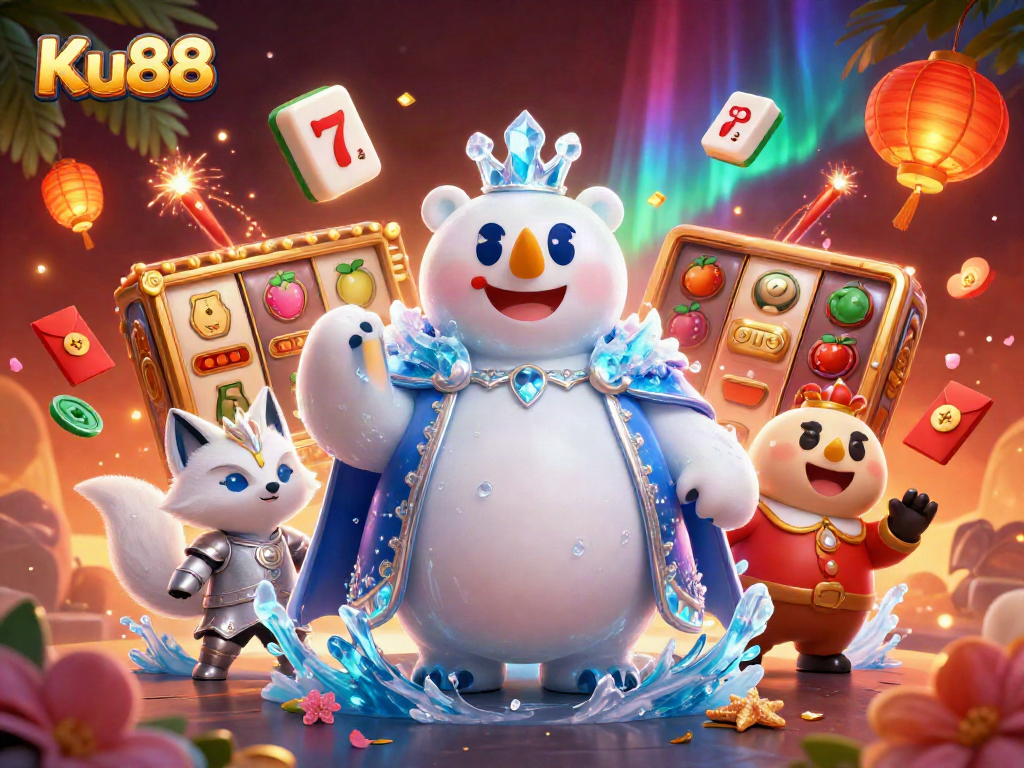 Experience the excitement of Ku88 with vibrant slot elements and an engaging casino atmosphere.