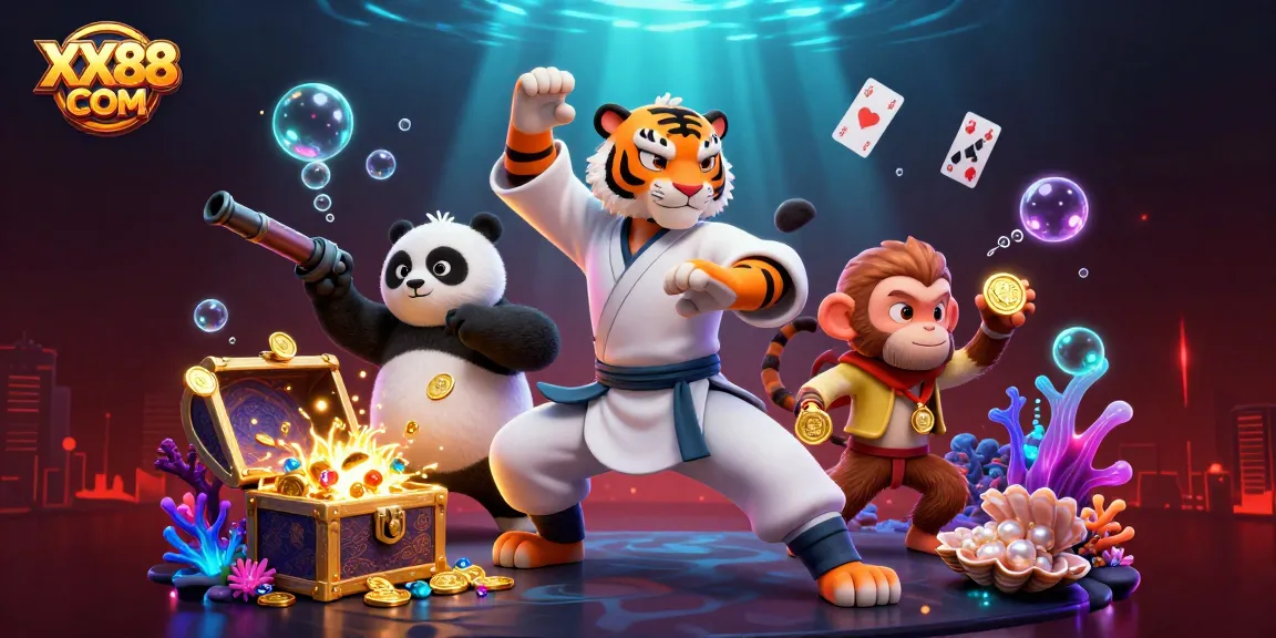 Engage with action at XX88 COM while experiencing lively gambling elements and characters.