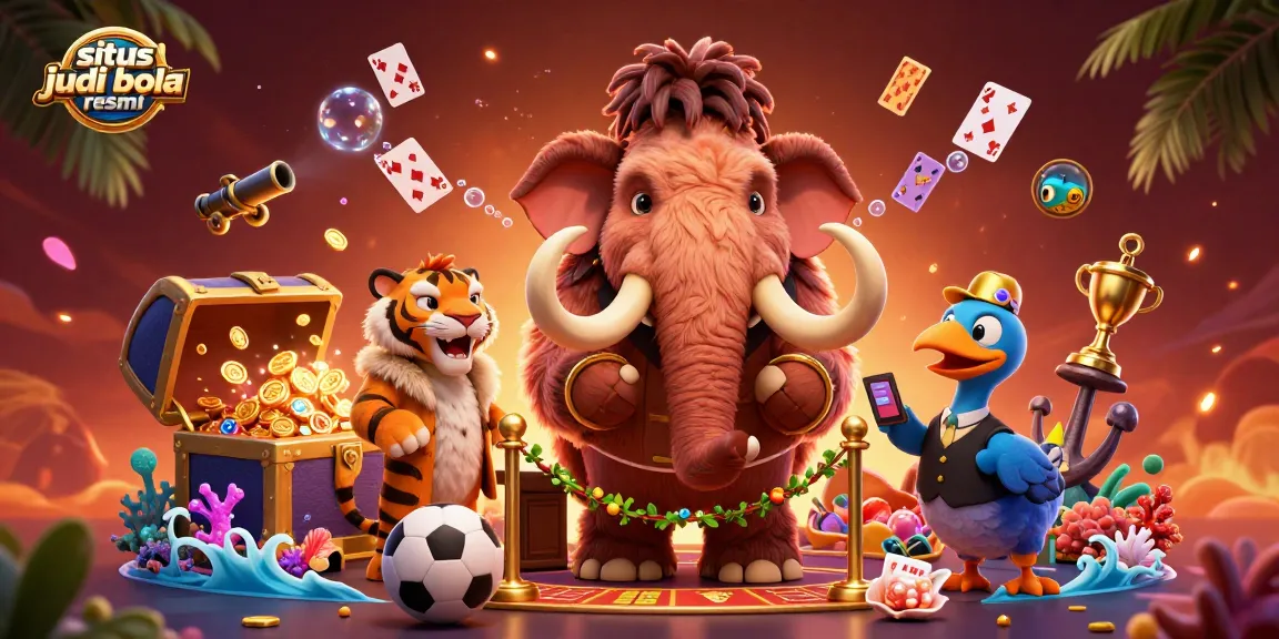 Engage with situs judi bola resmi through vibrant sports betting action featuring unique animal characters.