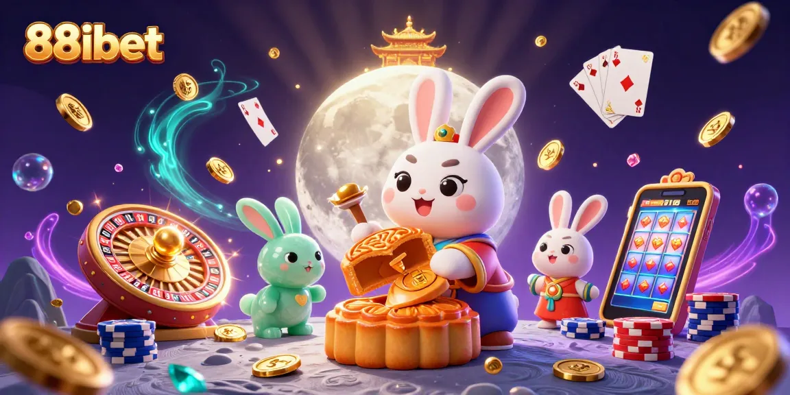 Experience the thrill of 88ibet with a vibrant casino-themed illustration showcasing exciting games and incredible wins.