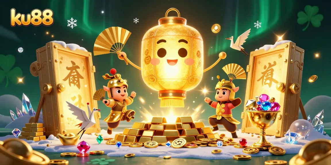 Experience the magic of ku88 with vibrant lantern spirits and golden treasures at this casino!